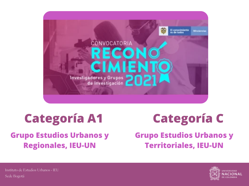 Grupos de Investigación del IEU fueron categorizados en A1 y C por Minciencias